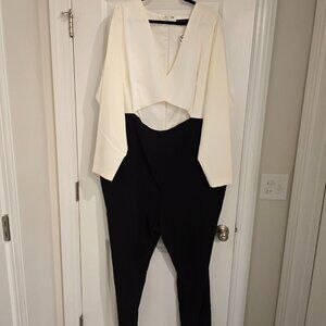 Brand NEW! Fashion to Figure Formal Black and White Jumpsuit!